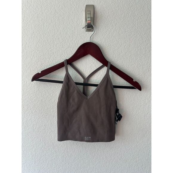 SET Active Ribbed Sports Bra NWT - Picture 1 of 4